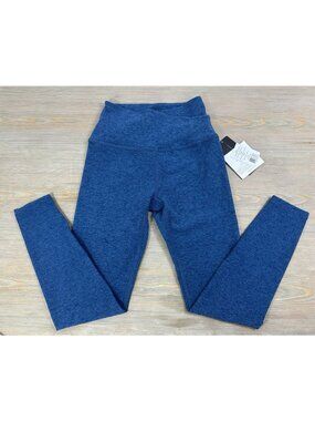 Beyond Yoga Blue Spacedye At Your Leisure Midi High Waisted Legging S NWT